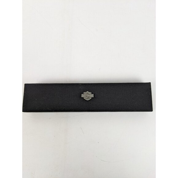 Harley Davidson Sterling Silver 925 Ankle Bracelet Anklet Bar Shiled Flame - Picture 2 of 16